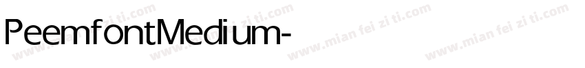 Peemfont Medium字体转换
